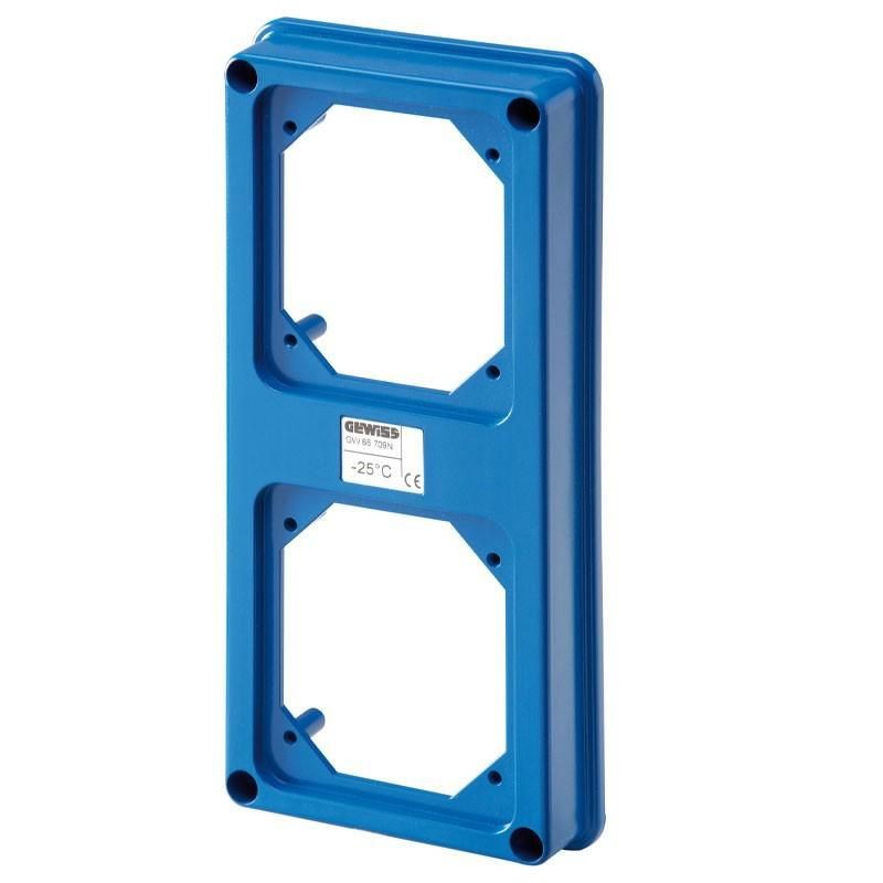 Coperchio predisposto per 2 calotte IP67 GEWISS GW66709N Coperchio predisposto per 2 calotte IP67 GEWISS GW66709N