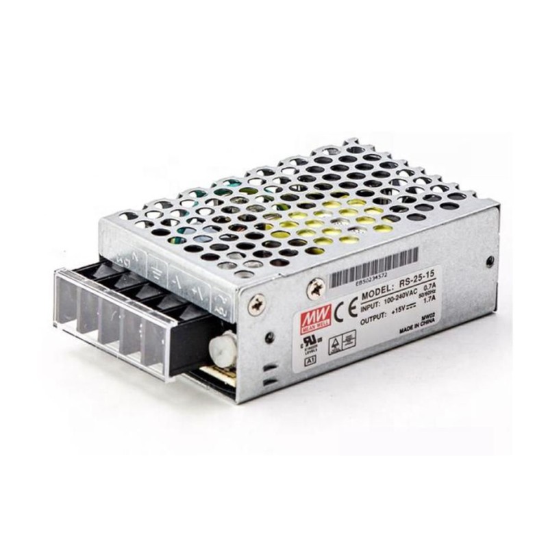 Alimentatore Switching 25W 15V 1,7A MEAN WELL RS-25-15 Alimentatore Switching 25W 15V 1,7A MEAN WELL RS-25-15