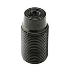 PORTALAMPADA E14 COLORE NERO FILETTATO