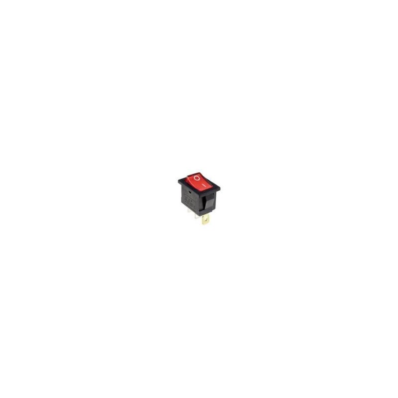 Interruttore a bascula unipolare luminoso Rosso 230v On-Off KONELCO GBC 24206150 Interruttore a bascula unipolare luminoso Rosso 230v On-Off KONELCO GBC 24206150