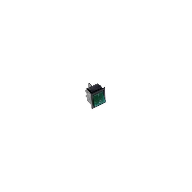 Interruttore a bascula bipolare luminoso Verde 230v On-Off KONELCO GBC 24231010 Interruttore a bascula bipolare luminoso Verde 230v On-Off KONELCO GBC 24231010