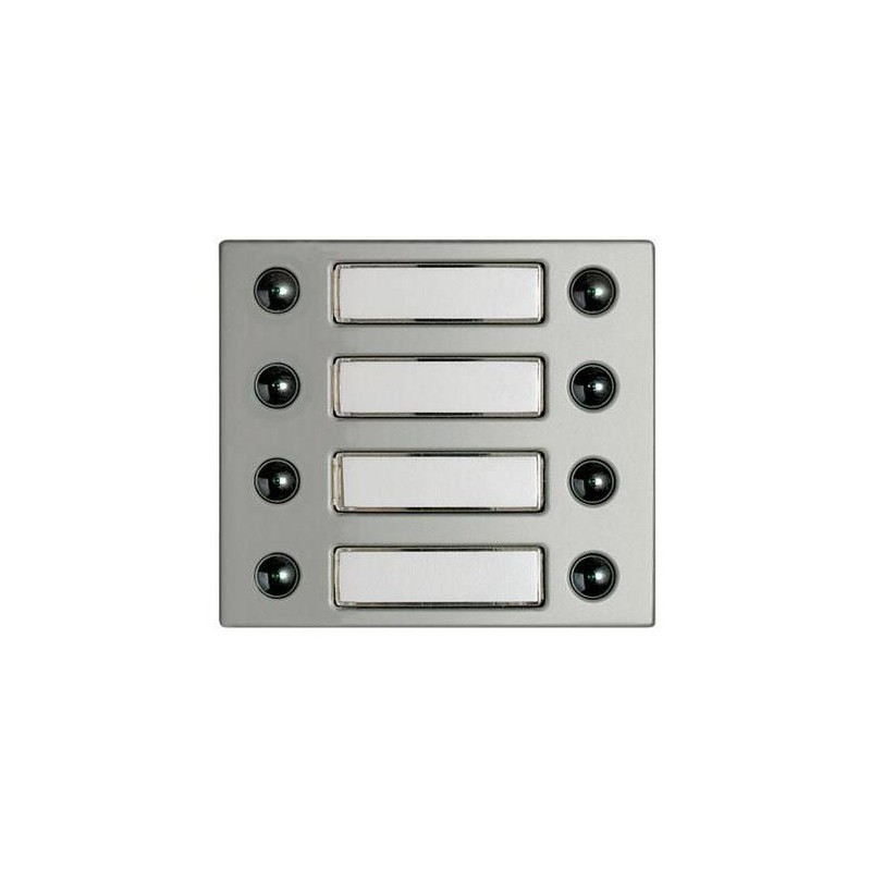 Frontale Con 4 Doppi Pulsanti Allmetal BTICINO 332481 Frontale Con 4 Doppi Pulsanti Allmetal BTICINO 332481