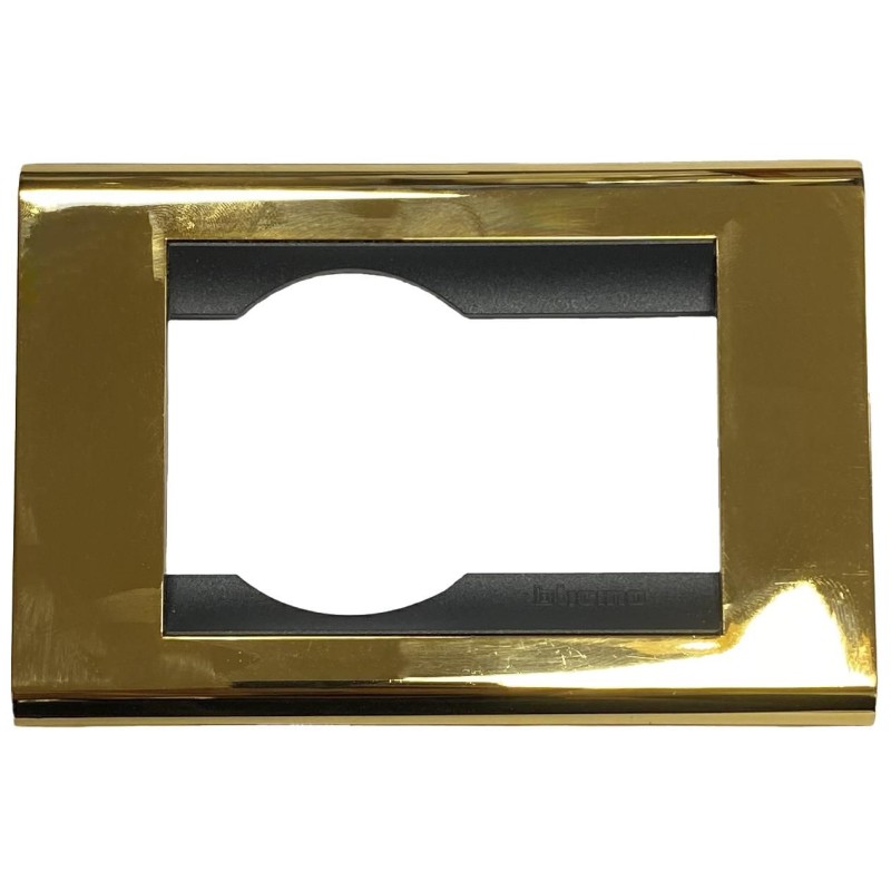 LIVING PLACCA 3 MODULI ORO BTICINO 4750OR
