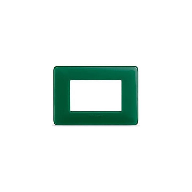 Placca Matix 3 Moduli Smeraldo BTICINO AM4803CVS Placca Matix 3 Moduli Smeraldo BTICINO AM4803CVS
