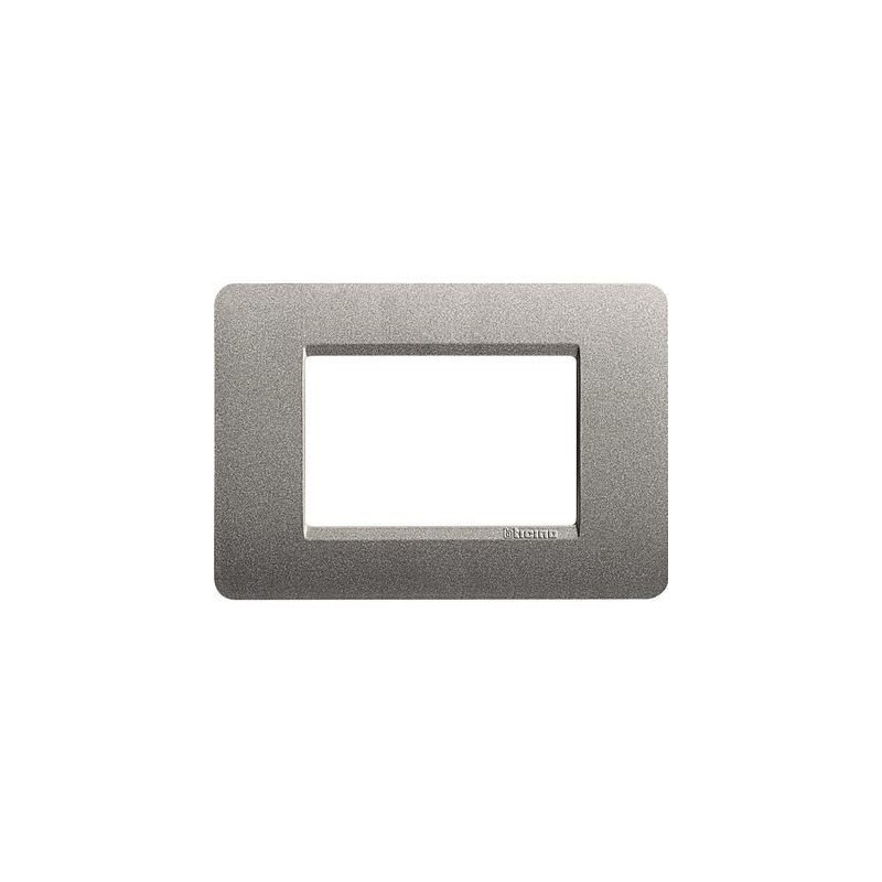 Placca Matix 3 Moduli Titanium BTICINO AM4803TA Placca Matix 3 Moduli Titanium BTICINO AM4803TA