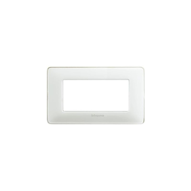 Placca Matix 4 Moduli Ghiaccio BTICINO AM4804CBN Placca Matix 4 Moduli Ghiaccio BTICINO AM4804CBN