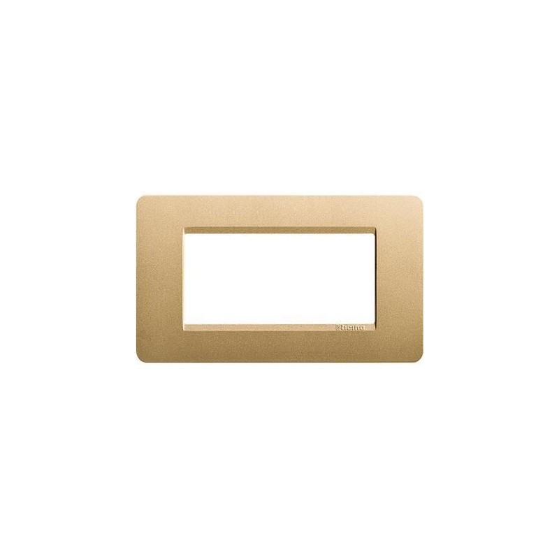 Placca Matix 4 Moduli Gold BTICINO AM4804GL Placca Matix 4 Moduli Gold BTICINO AM4804GL