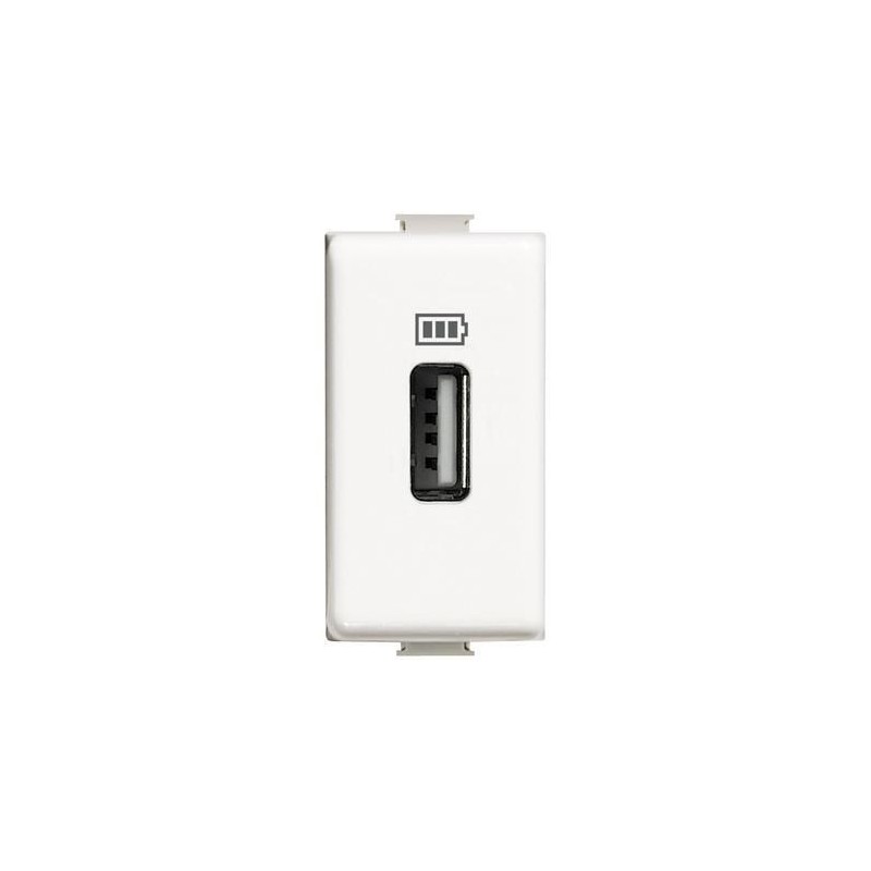 PRESA CARICATORE USB 5V 1,1A MATIX BTICINO AM5285C1 PRESA CARICATORE USB 5V 1,1A MATIX BTICINO AM5285C1
