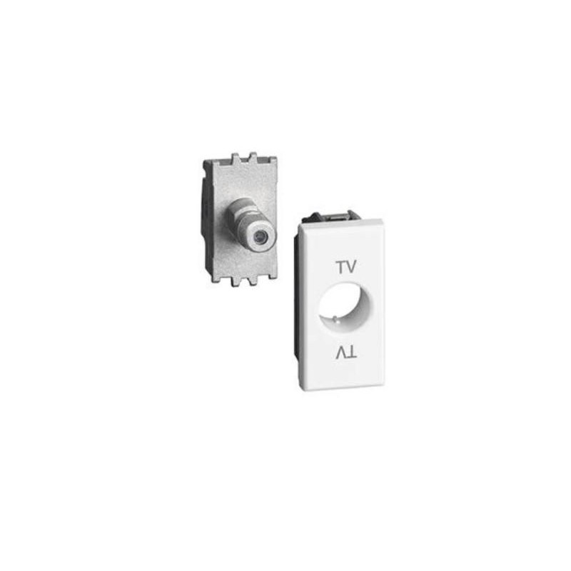 Presa Tv e Sat Bticino Axolute Bianca Connettore Tipo f HD4269F Presa Tv e Sat Bticino Axolute Bianca Connettore Tipo f HD4269F