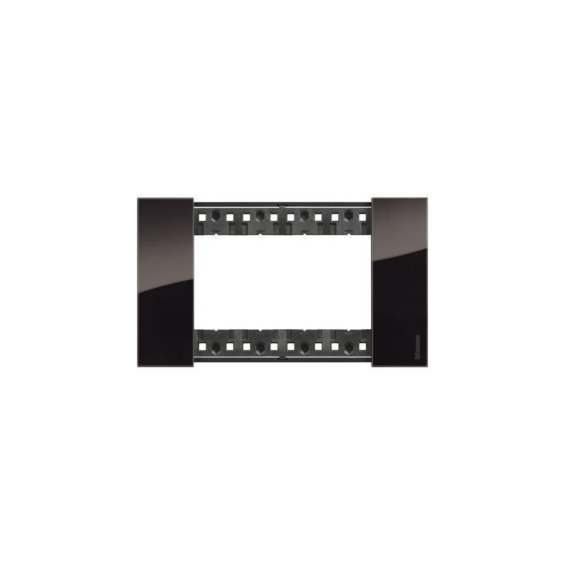Placca Living Now 4 moduli colore notte BTICINO KA4804DG