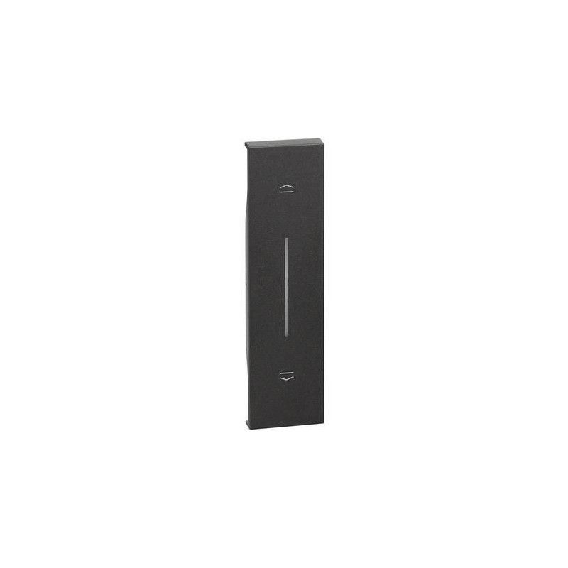 Cover Living Now per pulsante interbloccato Tapparelle nero BTICINO KG05