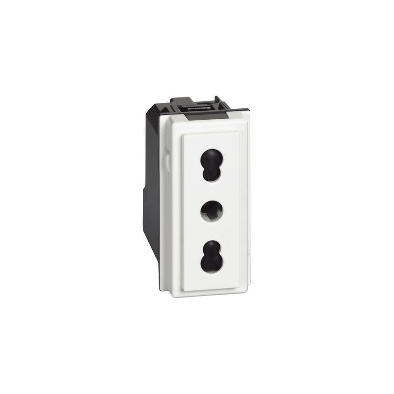 Presa Bipasso Living Now 2P+T 10/16A colore bianca BTICINO KW4180