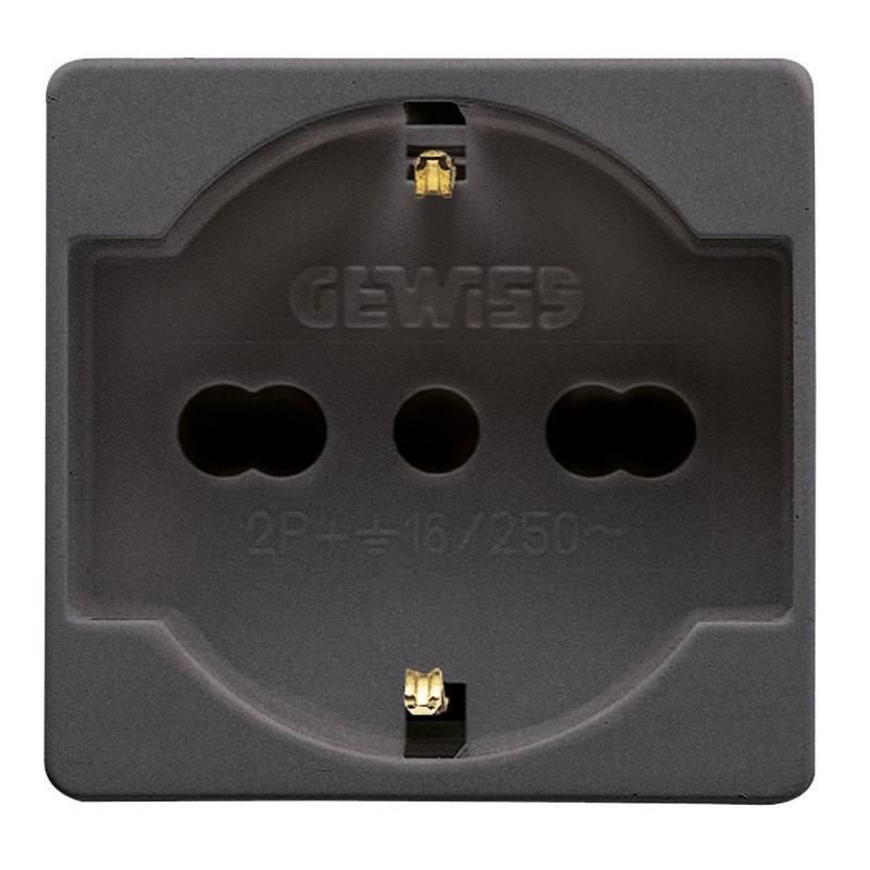 System presa schuko bipasso 10/16A GEWISS GW21246 System presa schuko bipasso 10/16A GEWISS GW21246