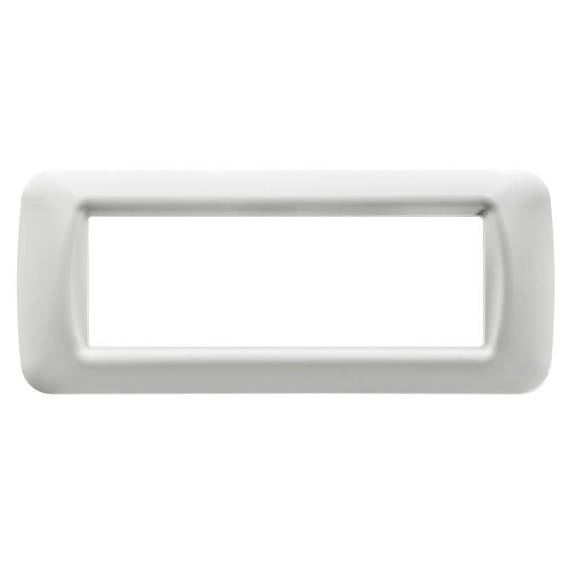 Placca system Bianca 6 posti GEWISS GW22506 Placca system Bianca 6 posti GEWISS GW22506