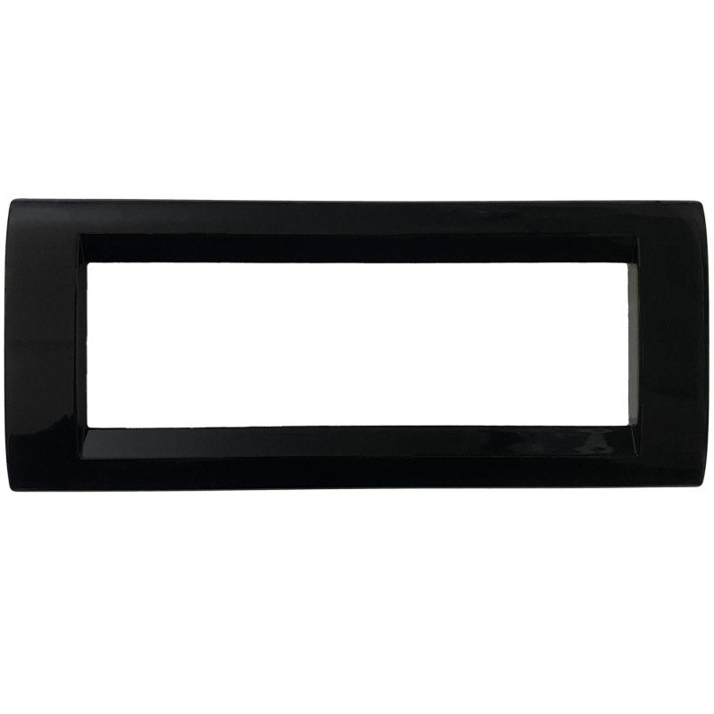 Placca Playbus 6 Moduli Nero Lacca GEWISS GW32056 Placca Playbus 6 Moduli Nero Lacca GEWISS GW32056