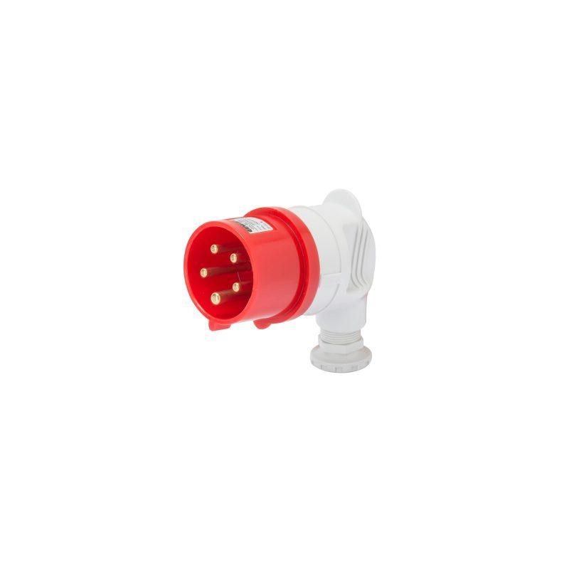 Spina mobile 90° 3P+N+T 16A IP44 rossa 380V GEWISS GW60090 Spina mobile 90° 3P+N+T 16A IP44 rossa 380V GEWISS GW60090