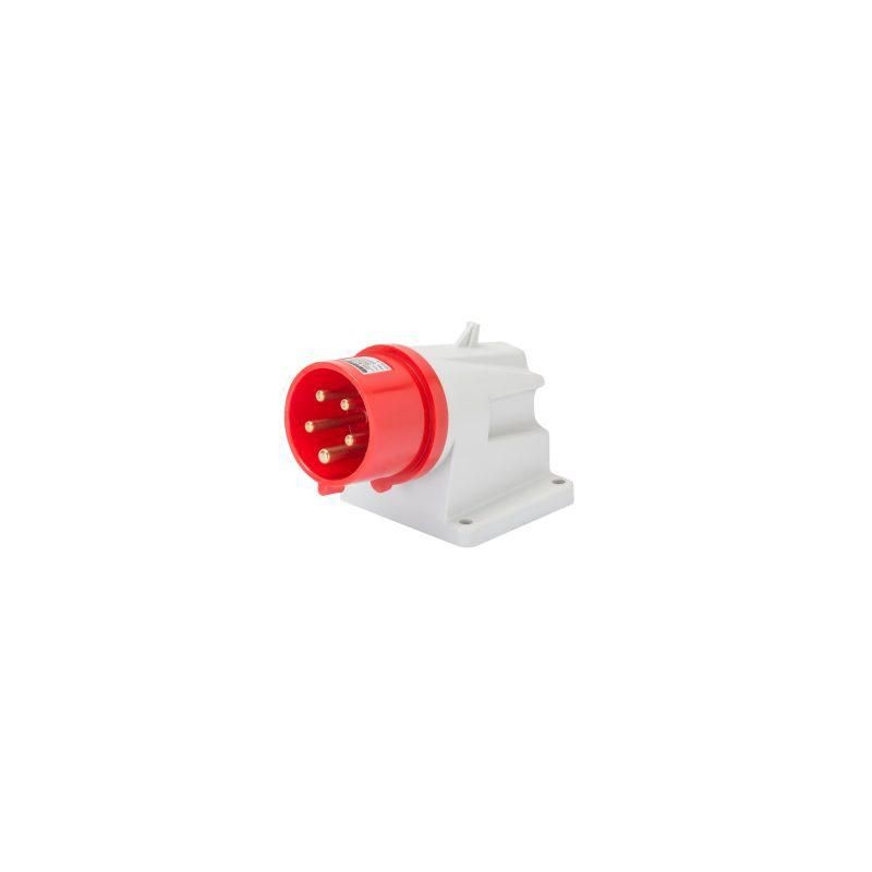 Spina fissa da parete 3P+N+T 16A IP44 rossa 380V GEWISS GW60409 Spina fissa da parete 3P+N+T 16A IP44 rossa 380V GEWISS GW60409