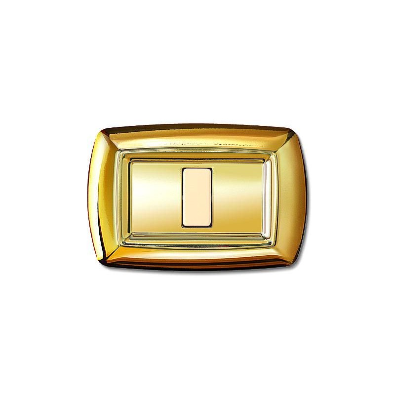 Tondo' Placca 1 Modulo Oro ELETTROCANALI ECL2591OR Tondo' Placca 1 Modulo Oro ELETTROCANALI ECL2591OR
