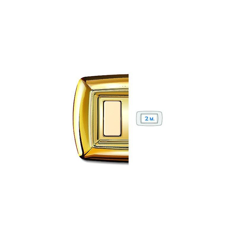 Tondo' Placca 2 Moduli Oro ELETTROCANALI ECL2592OR Tondo' Placca 2 Moduli Oro ELETTROCANALI ECL2592OR