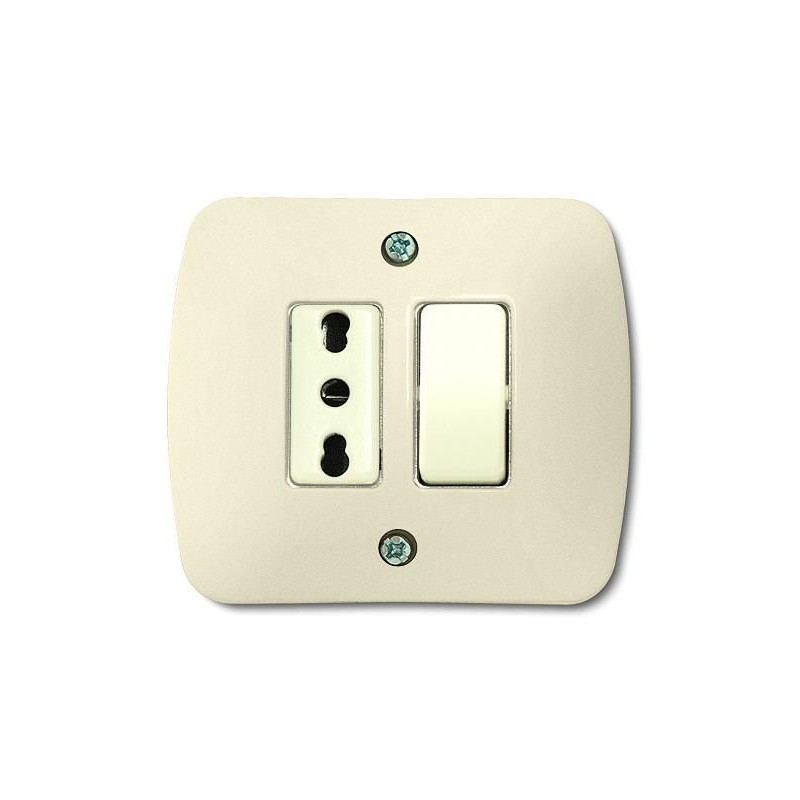 Tondo' Placca Autoportante 2 Moduli per scatola tonda ELETTROCANALI ECLPR652F Tondo' Placca Autoportante 2 Moduli per scatola tonda ELETTROCANALI ECLPR652F