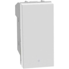 Pulsante in apertura 1P NO-NC 10A 1 modulo bianco MatixGO BTICINO JW4034