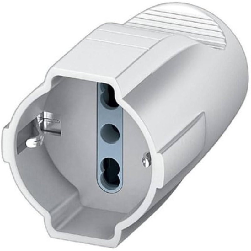 Presa volante universale tedesco italiano e bipasso bianco BTICINO S2676TAE Presa volante universale tedesco italiano e bipasso bianco BTICINO S2676TAE