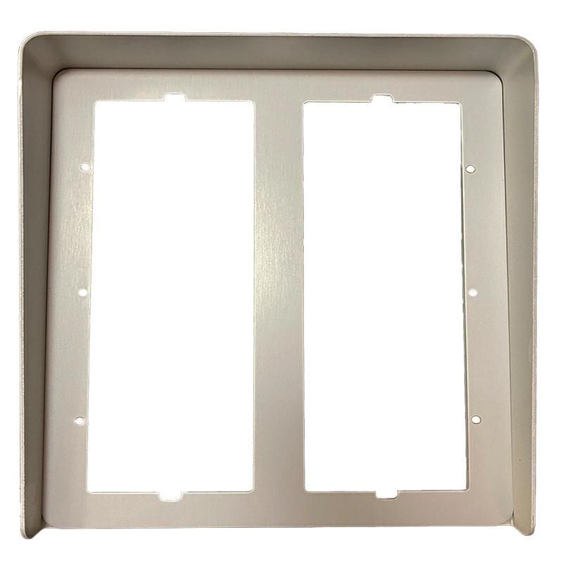 Visiera Antipioggia Con Cornice Filomuro 2 File Da 3 Moduli URMET 825/46 Visiera Antipioggia Con Cornice Filomuro 2 File Da 3 Moduli URMET 825/46