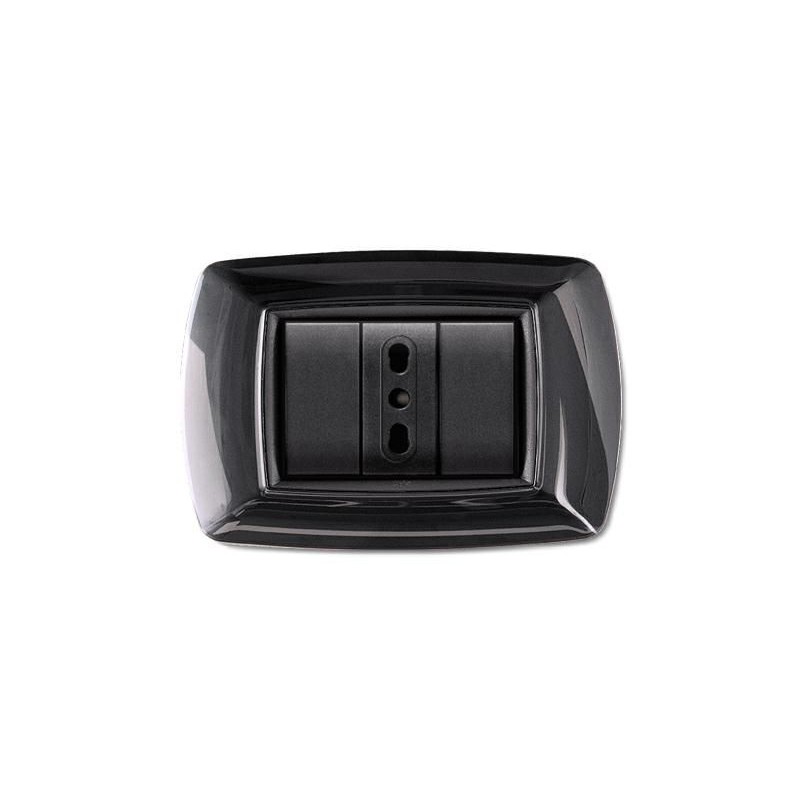 Placca My Life 3 Moduli Grigio Scuro ELETTROCANALI ECL2983GS Placca My Life 3 Moduli Grigio Scuro ELETTROCANALI ECL2983GS