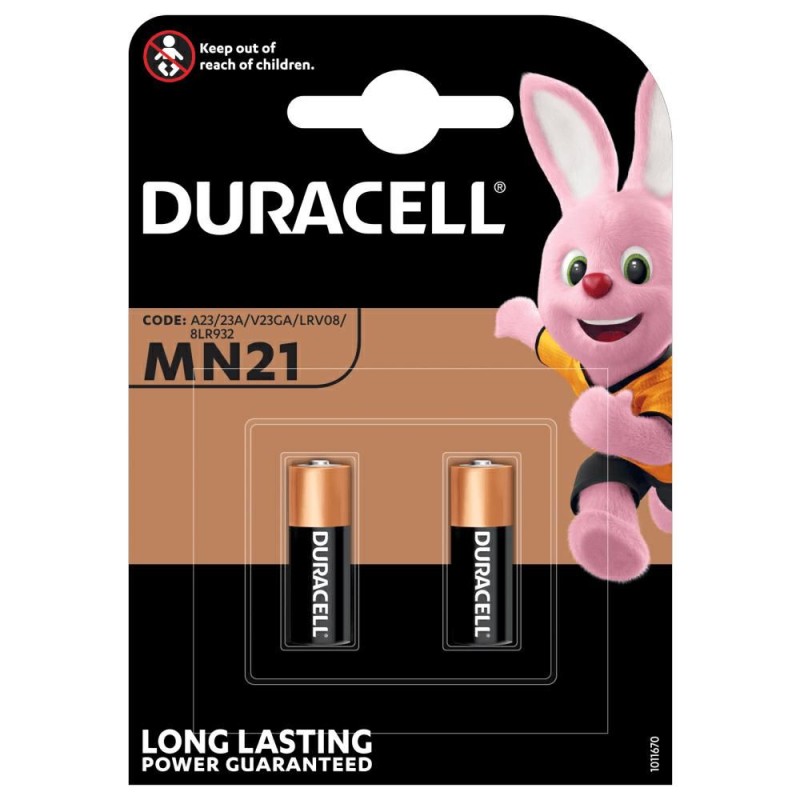 2 BATTERIE ALCALINE MN21 12V DURACELL