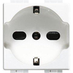 Luna presa Schuko universale 10/16A BTICINO C4140/16