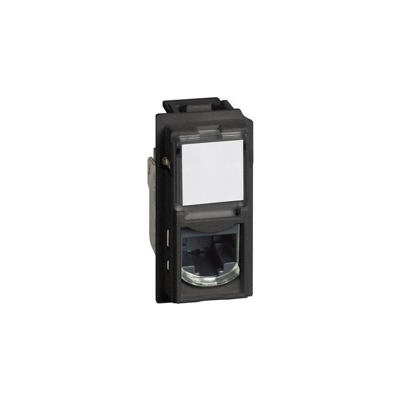 Connettore RJ45 living Now toolless UTP cat5E nero BTICINO KG4279C5E