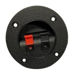 MORSETTO TONDO 2 POLI PER CASSE ACUSTICHE MELCHIONI 433329011