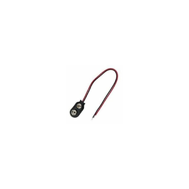 CLIPS PER PILA 9V CON FILI 15CM MELCHIONI 433329674