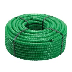 TUBO CORRUGATO VERDE CON TIRAFILO DIAMETRO 16MM 100MT