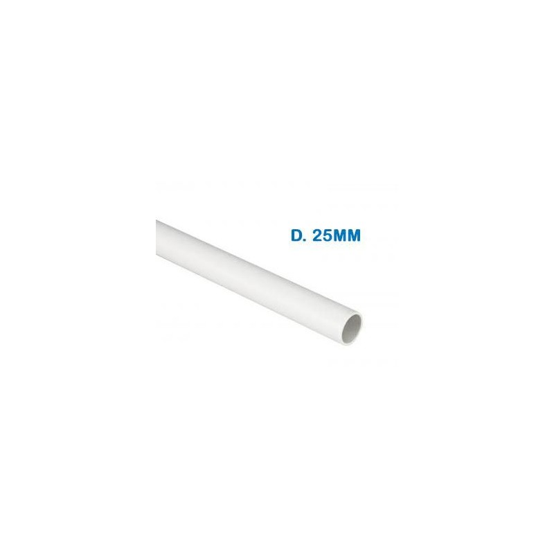 TUBO RIGIDO IN PVC DIAMETRO 25MM 3MT