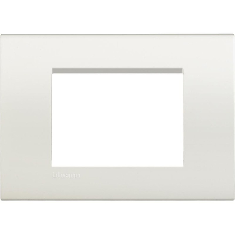 Livinglight placca 3 moduli quadra bianco BTICINO LNA4803BI