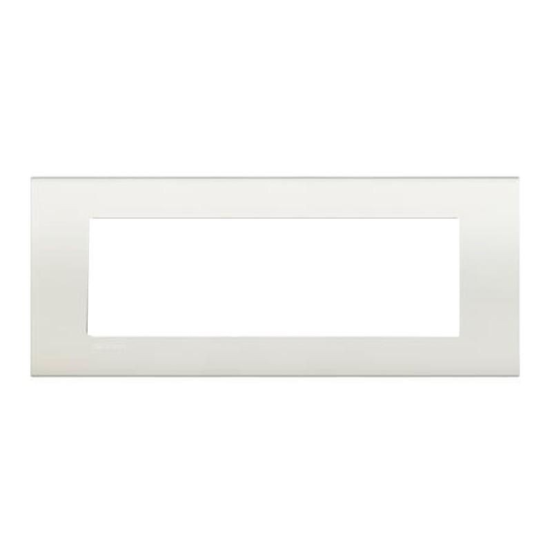 Livinglight placca 7 moduli quadra bianco BTICINO LNA4807BI