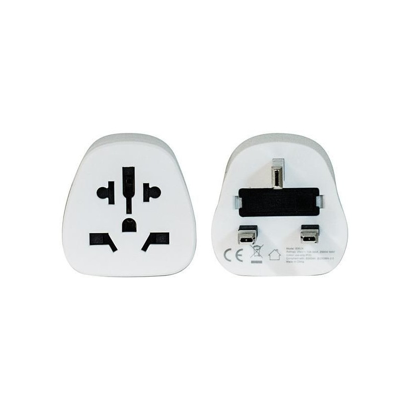 Adattatore Spina Inglese UK Presa Universale LIFE 38.0092019E