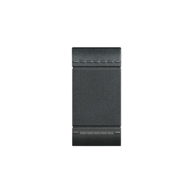 Copritasto LivingLight Antracite illuminabile a 1 modulo BTICINO L4915N