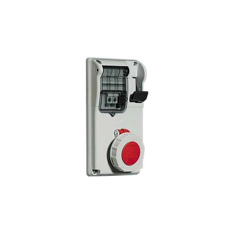 PRESA INTERBLOCCATA DA QUADRO CON FUSIBILI BTICINO 32A 3P+T 400V IP55 CBC332/53 PRESA INTERBLOCCATA DA QUADRO CON FUSIBILI BTICINO 32A 3P+T 400V IP55 CBC332/53