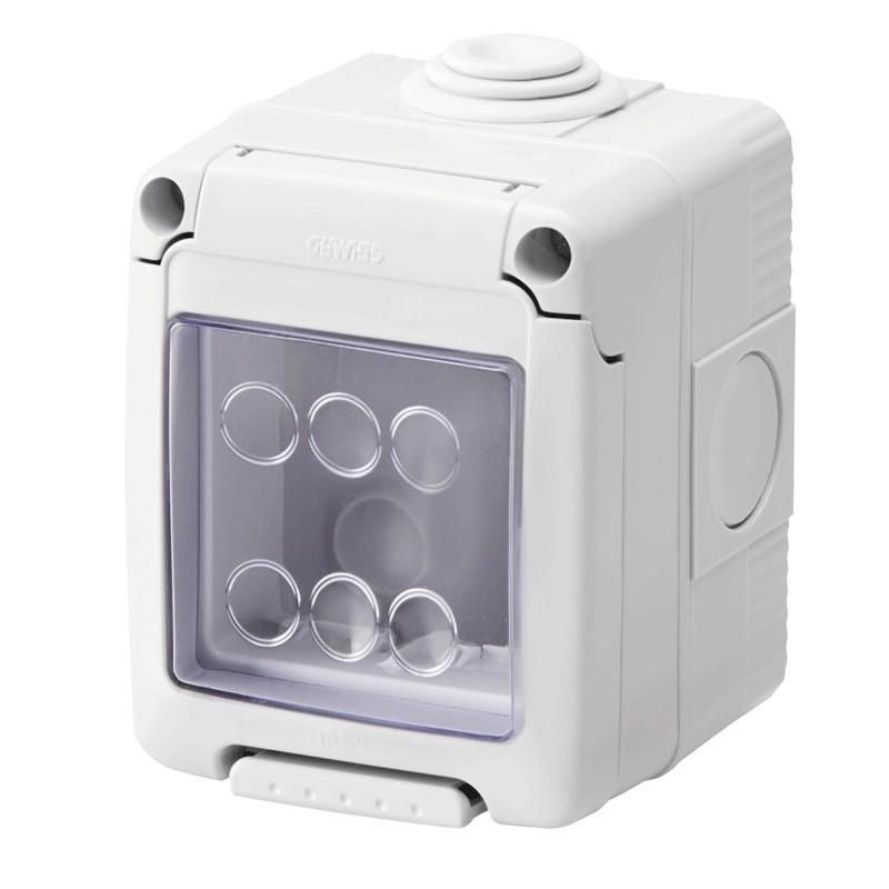 Contenitore per apparecchi System stagno 2 posti IP55 GEWISS GW27042 Contenitore per apparecchi System stagno 2 posti IP55 GEWISS GW27042