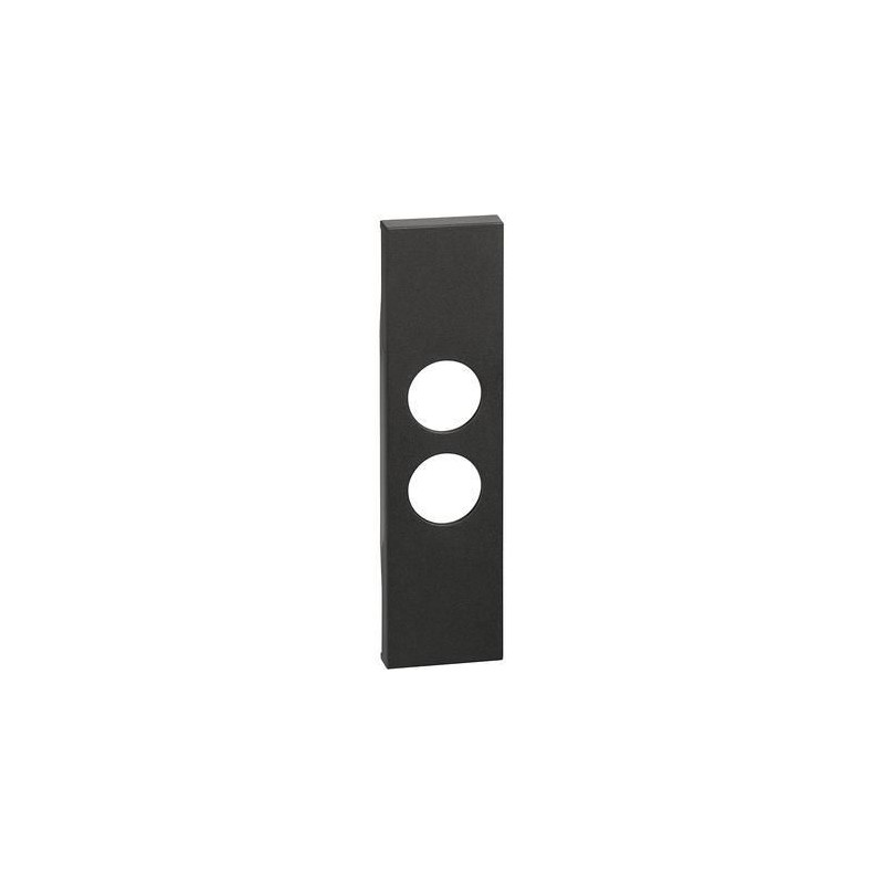 Cover Living Now per presa TV-SAT 1 modulo nera BTICINO KG09 Cover Living Now per presa TV-SAT 1 modulo nera BTICINO KG09