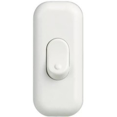 Pulsante terminale passafilo bianco