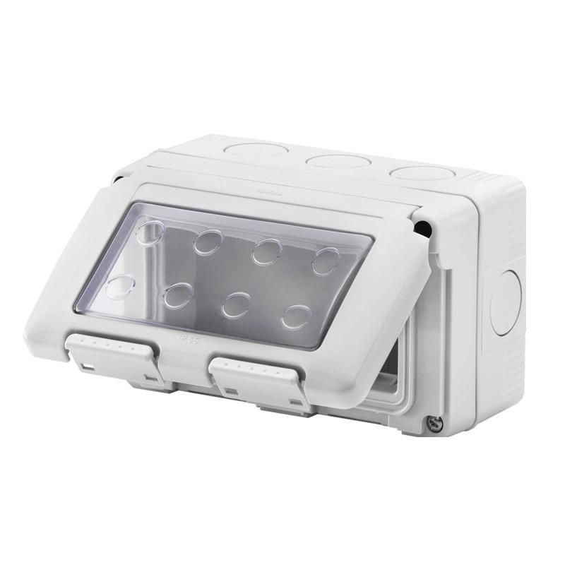 Contenitore per apparecchi System stagno 4 posti IP55 GEWISS GW27044 Contenitore per apparecchi System stagno 4 posti IP55 GEWISS GW27044