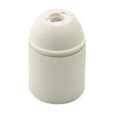 PORTALAMPADE LISCIO E27 BIANCO