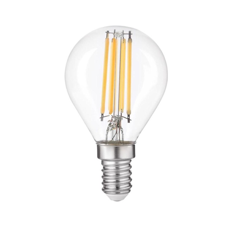 Lampadina LED Sfera 6W E14 Trasparente 4000K IPERLUX IP6F14D Lampadina LED Sfera 6W E14 Trasparente 4000K IPERLUX IP6F14D