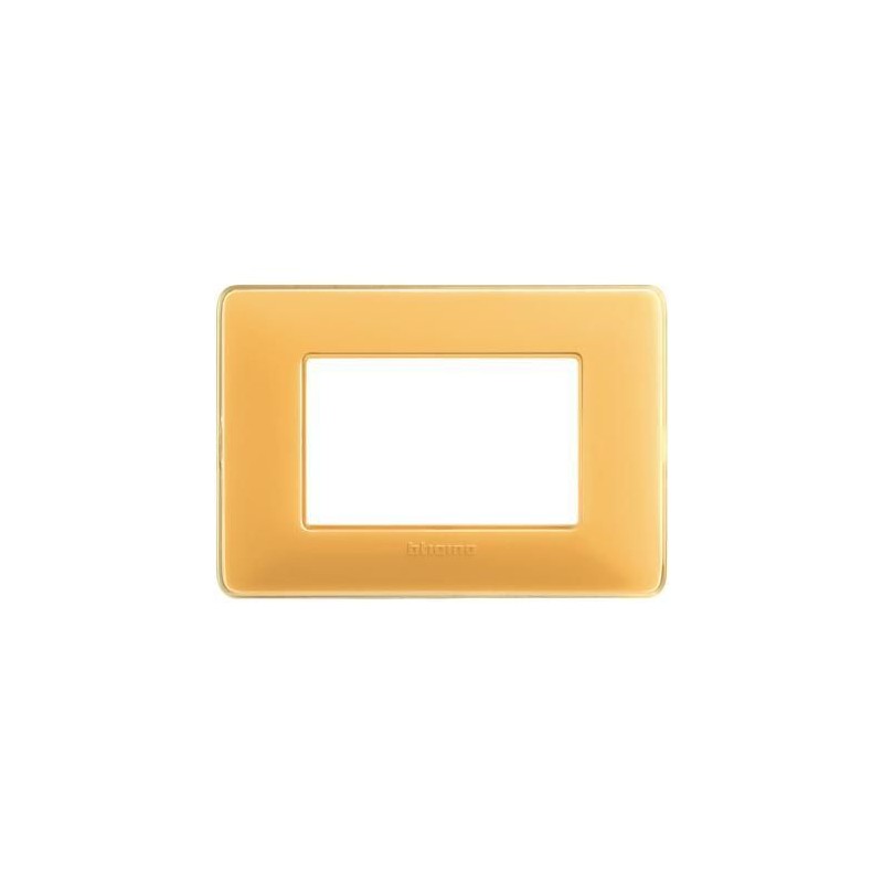 Placca Matix 3 Moduli Ambra BTICINO AM4803CAB Placca Matix 3 Moduli Ambra BTICINO AM4803CAB