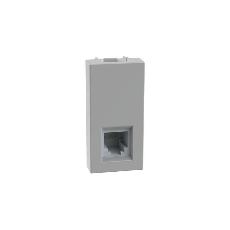 Presa telefonica RJ11 Bticino MatixGO tipo K10 1 modulo Grigia JG4258RJ11 Presa telefonica RJ11 Bticino MatixGO tipo K10 1 modulo Grigia JG4258RJ11