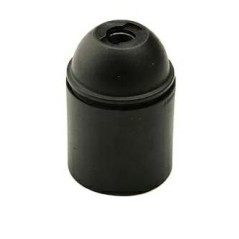 PORTALAMPADE LISCIO E27 NERO