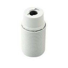 PORTALAMPADA E14 COLORE BIANCO FILETTATO